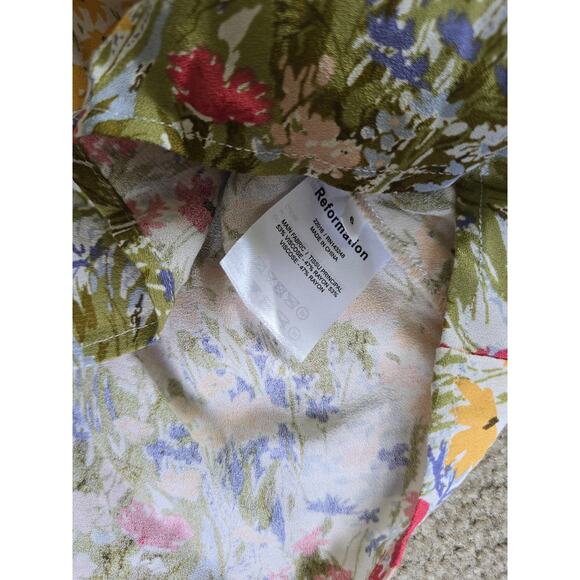 Reformation Bea Countryside Floral Midi Skirt Size 6 - Picture 2 of 5